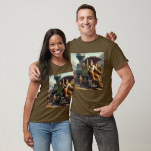 Bigfoot Train Engineer T-Shirt