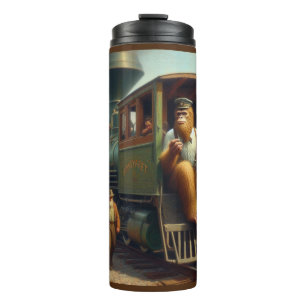 Bigfoot Train Engineer Thermal Tumbler