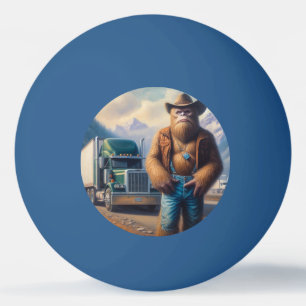 Bigfoot Truck Driver Ping Pong Ball