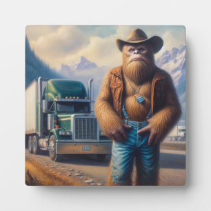 Bigfoot Truck Driver Plaque