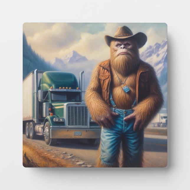 Bigfoot Truck Driver Plaque (Front)