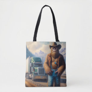 Bigfoot Truck Driver Tote Bag