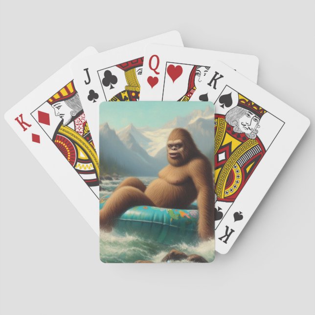 Bigfoot Tubing Playing Cards (Back)
