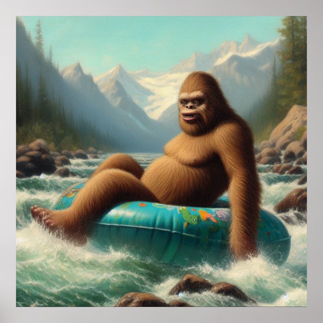Bigfoot Tubing Poster (Front)
