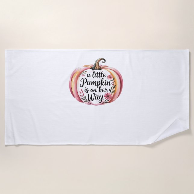 Bigfoot Turkey Pumpkin Thanksgiving Day Classic T- Beach Towel (Front)
