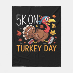 Bigfoot Turkey Pumpkin Thanksgiving Day Classic T- Fleece Blanket