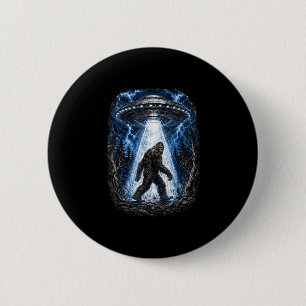 Bigfoot ufo alien abduction funny sasquatch 6 cm round badge