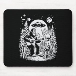 Bigfoot Ufo Alien Around Campfire Nature Hiking Sa Mouse Mat