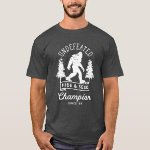 Bigfoot Undefeated Hide and Seek Champion Distress T-Shirt