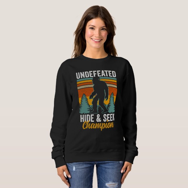 Bigfoot Undefeated Hide & Seek Champion Sweatshirt (Front Full)
