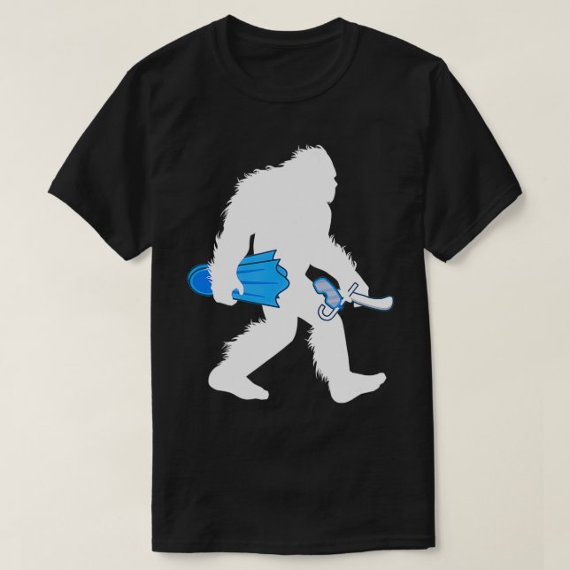 Bigfoot Underwater Hockey Octopush Water Sport Sas T-Shirt (Design Front)
