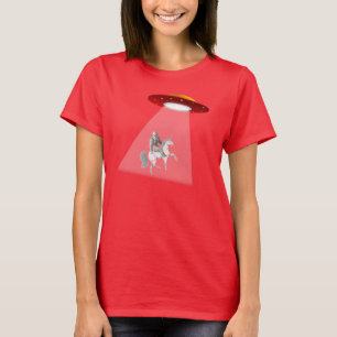 Bigfoot Unicorn UFO Abduction T-shirt
