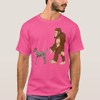Bigfoot Walking Catahoula Leopard Dog Shirt Ufo Be