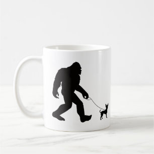Bigfoot Walking Chihuahua Coffee Mug