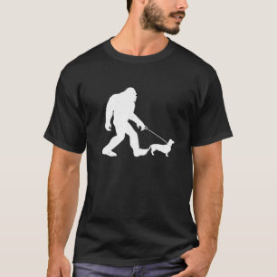 Bigfoot Walking Dachshund Funny Wiener Dog Gift T-Shirt