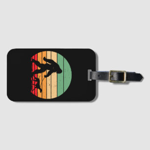 Bigfoot Walking German Shorthaired Pointer Dog Vin Luggage Tag