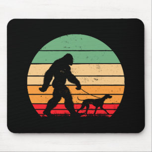 Bigfoot Walking German Shorthaired Pointer Dog Vin Mouse Mat