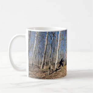 Bigfoot Walking in Woods Coffee Mug