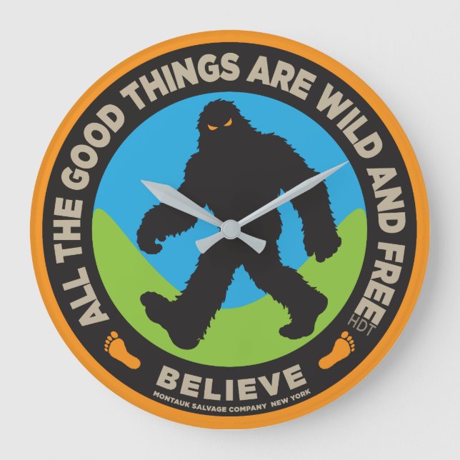 Bigfoot Wall Clock v2 (Front)