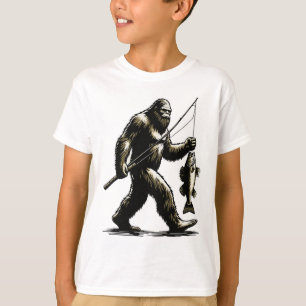Bigfoot Walleye Hunting Angler Sasquatch Walleye F T-Shirt