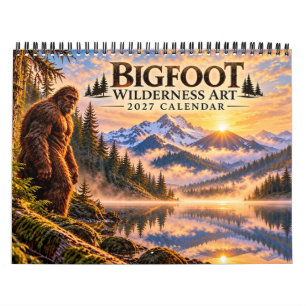 Bigfoot Wilderness Art 2027 Calendar