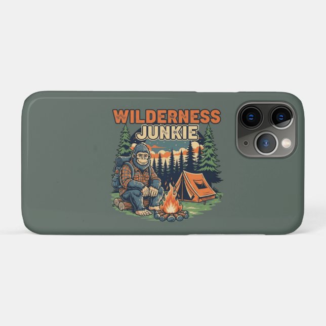 Bigfoot wilderness junkie retro design Case-Mate iPhone case (Back (Horizontal))