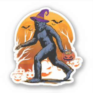 Bigfoot Witch Pumpkin Halloween Sasquatch Lovers