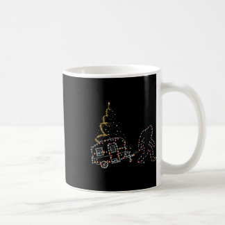 Bigfoot With Camping Car Light Christmas  Coffee Mug