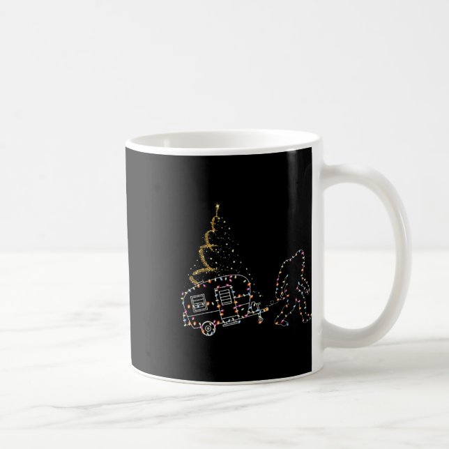 Bigfoot With Camping Car Light Christmas  Coffee Mug (Right)