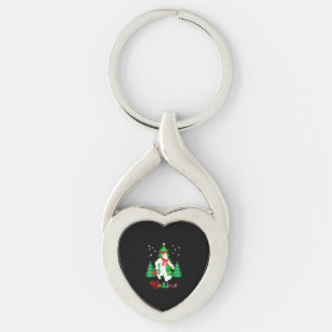 Bigfoot Yeti Sasquatch Christmas Believe Christmas Key Ring