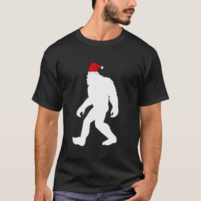 Bigfoot Yeti Sasquatch Ugly Christmas Sweater Tee  (Front)