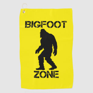 Bigfoot Zone Funny Bigfoot Golf Towel