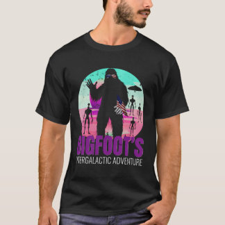 Bigfoot'S Intergalactic Adventure Sasquatch Americ T-Shirt