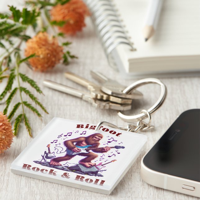 Bigfoots Rock & Roll  Key Ring (Front Right)