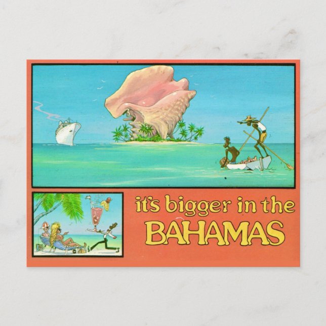 Bigger Bahamas Postcard (Front)