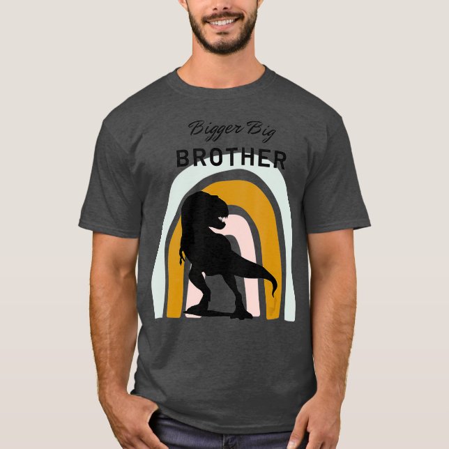 Bigger Big Brother Rainbow Dinosaur Top (Front)