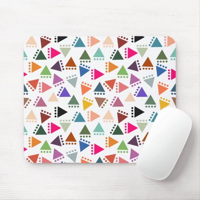 Bigger Boho Triangles  Mouse Mat (With Mouse)