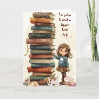 Bigger Bookshelf Greeting Card