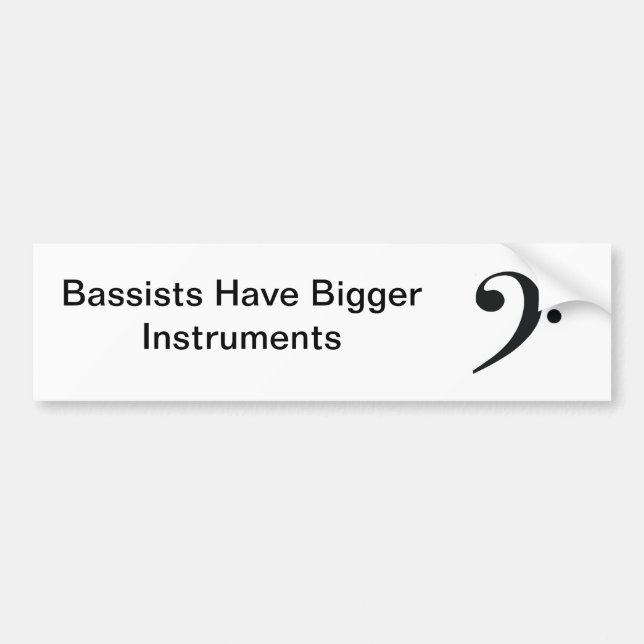 Bigger Instruments Bumper Sticker (Front)