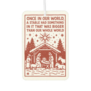 Bigger than our whole world 1 car air freshener