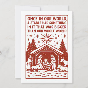 Bigger than our whole world 1 holiday card