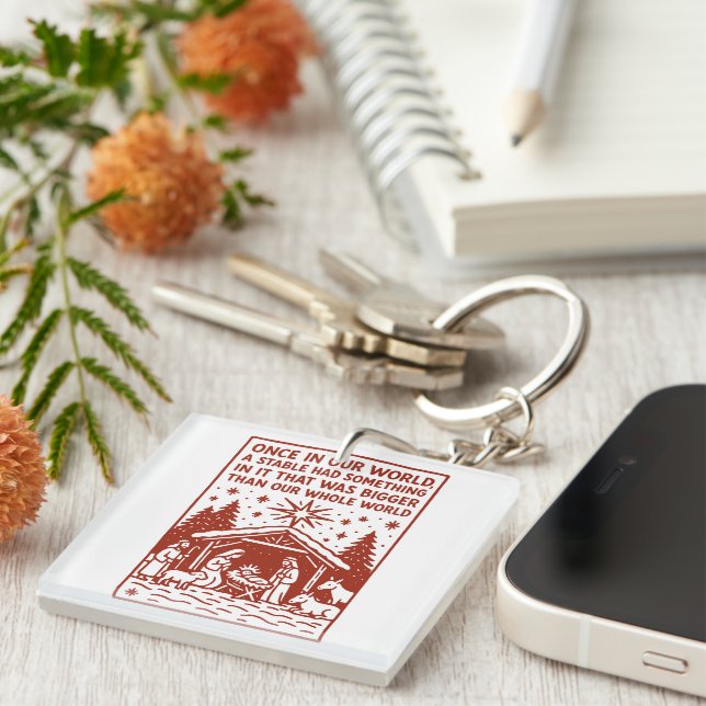 Bigger than our whole world 1 key ring (Front Right)
