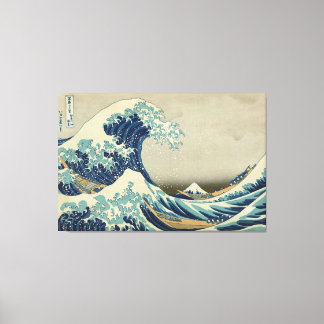 Biggest & Best Quality "The Great Wave" by Hokusai Canvas Print