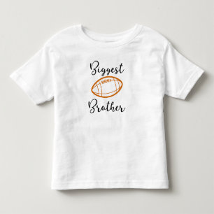 Biggest Brother ~ Brother Designs Football Toddler T-Shirt