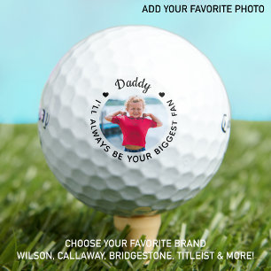 Biggest Fan - DADDY - Customised Photo Callaway Golf Balls