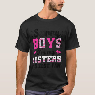 Biggest Fan Volleyball Sister Volleyball Player'S T-Shirt