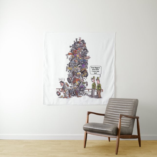 Biggest Sore Loser tapestry (In Situ)