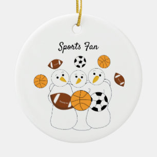 Biggest Sports Fan  Ceramic Tree Decoration