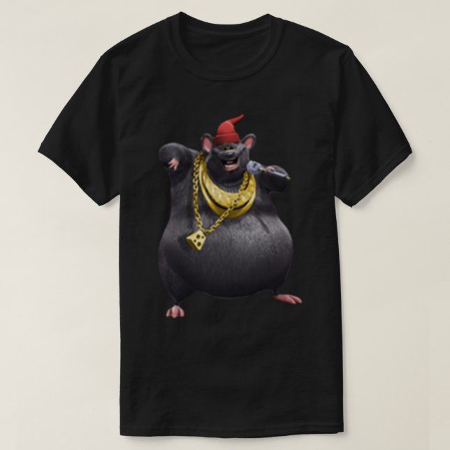 Biggie Cheese Meme Mouse   T-Shirt (Design Front)