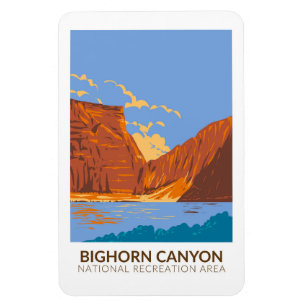 Bighorn Canyon National Recreation Area Vintage Magnet